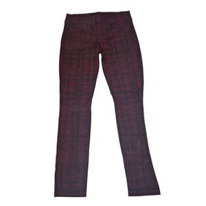 Liverpool Jeans Jegging Stretch US Womens‎ 6 Red Plaid